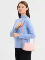 Розовый женская сумка через плечо, 5 цветов