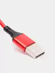 Красный кабель зарядный BOROFONE BX54, 1 m, Micro-USB/Type-C/Lightning, для Android и Apple iPhone