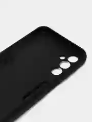 Угольный чехол Samsung Galaxy A24 / Самсунг Галакси А24, с металлической подставкой - кольцом