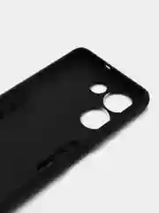 Черный чехол Tecno Camon 20 / 20 Pro противоударный, с металлической подставкой-кольцом