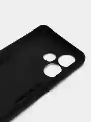 Черный чехол Infinix Hot 30 / Инфиникс Хот 30 противоударный, с металлической подставкой кольцом