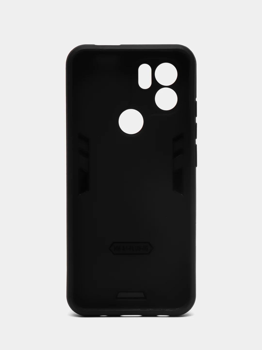 Черный чехол Xiaomi Redmi A1 Plus A2+ Poco C51 противоударный, с металлической подставкой кольцом
