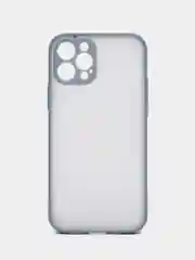 Ледяной чехол на iPhone 12 Pro / Айфон 12 Про, пластиковый, матовый, с цветными кнопками