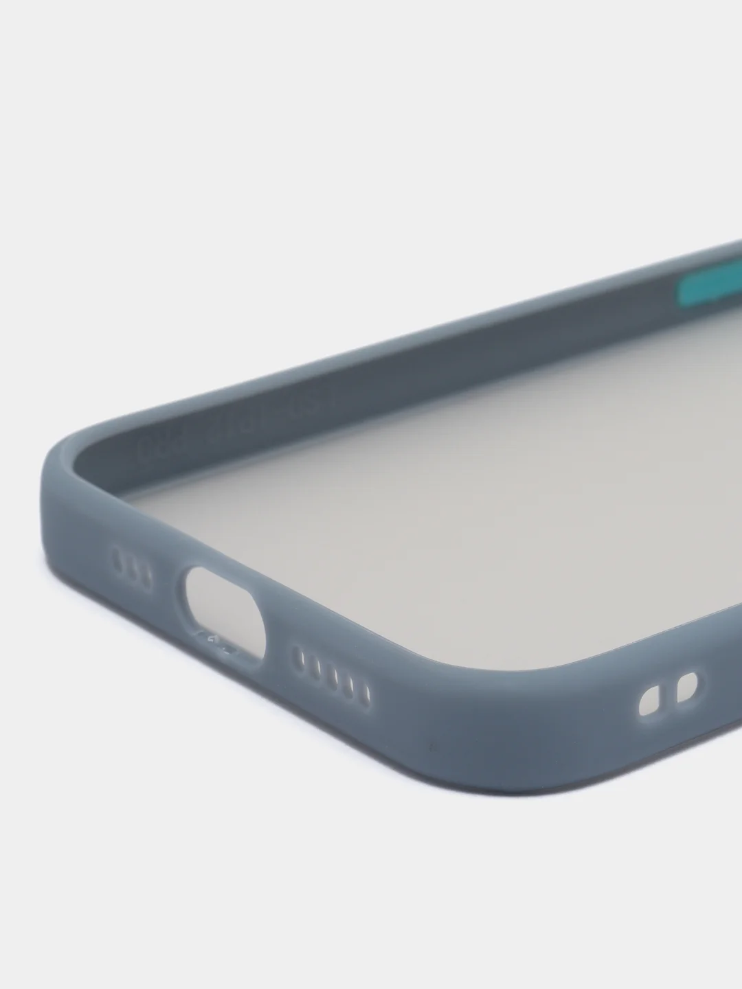 Ледяной чехол на iPhone 12 Pro / Айфон 12 Про, пластиковый, матовый, с цветными кнопками