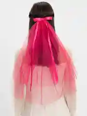 Фуксия фата для девичника, с бантом, 3 цвета