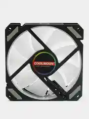 Бежевый coolmoon ARGB вентиляторы для ПК, с подсветкой