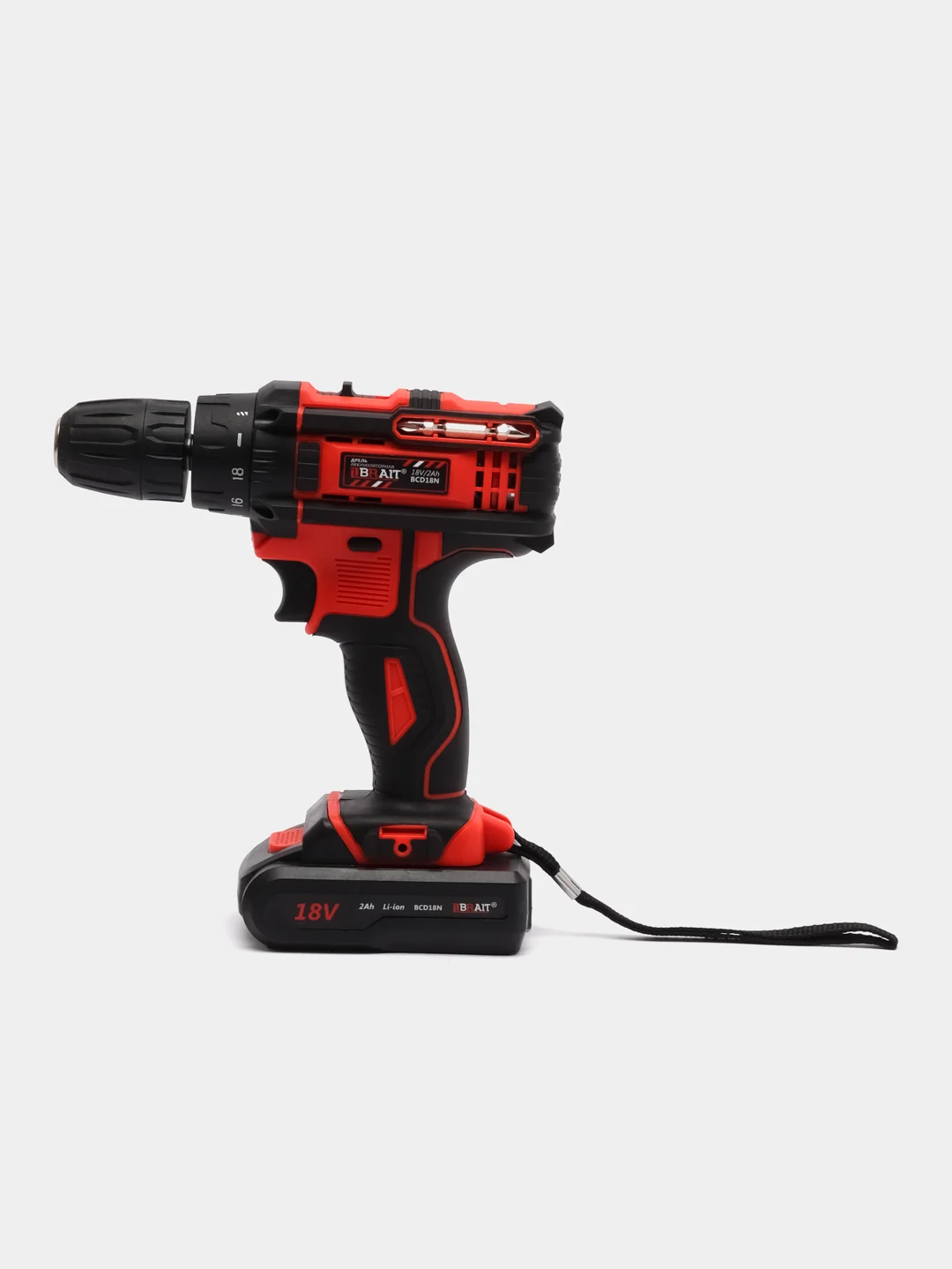 Шуруповерт BRAIT BCD18N 18В, Li-ion, 2А/ч, 30Hm, кейс
