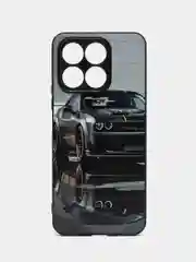 Серый чехол с рисунком на Huawei Honor X8a, Хуавей Хонор Х8а