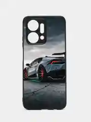 Хром чехол с рисунком на Honor X7a (Хонор Х7а)