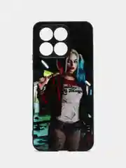 Фуксия чехол с рисунком на Huawei Honor X8a, Хуавей Хонор Х8а