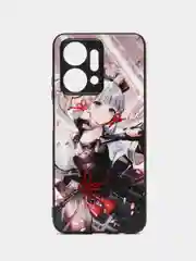 Бежевый меланж чехол с рисунком на Honor X7a (Хонор Х7а)