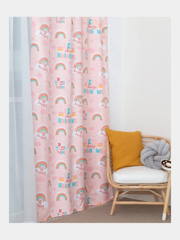 Штора "Этель" Pink Rainbow, 145*260 см, хлопок