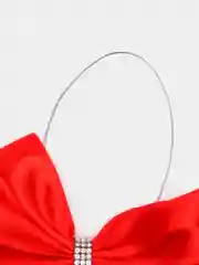 Красный банты ёлочные. Украшение новогоднего интерьера
