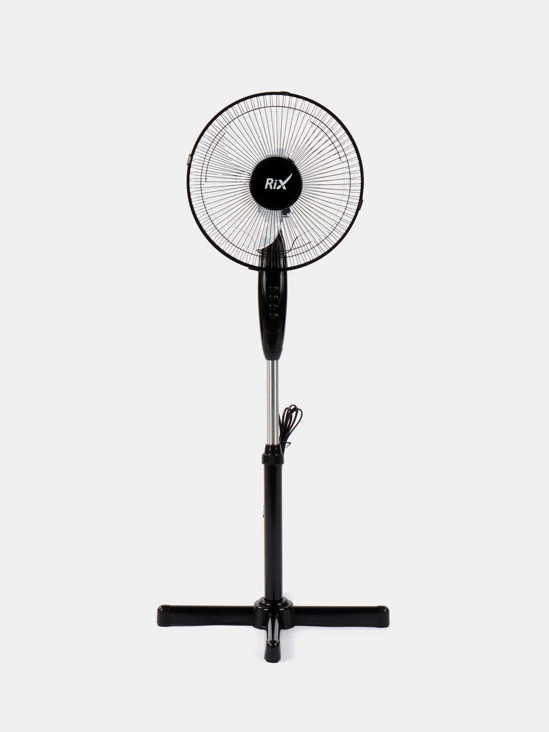 Черный вентилятор напольный Rix RSF-3000W/B