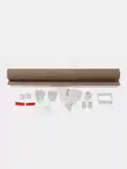 Штора рулонная Brabix, 40*175 см, текстура лён, защита 55-85%, 200 г/м2, темно-бежевый
