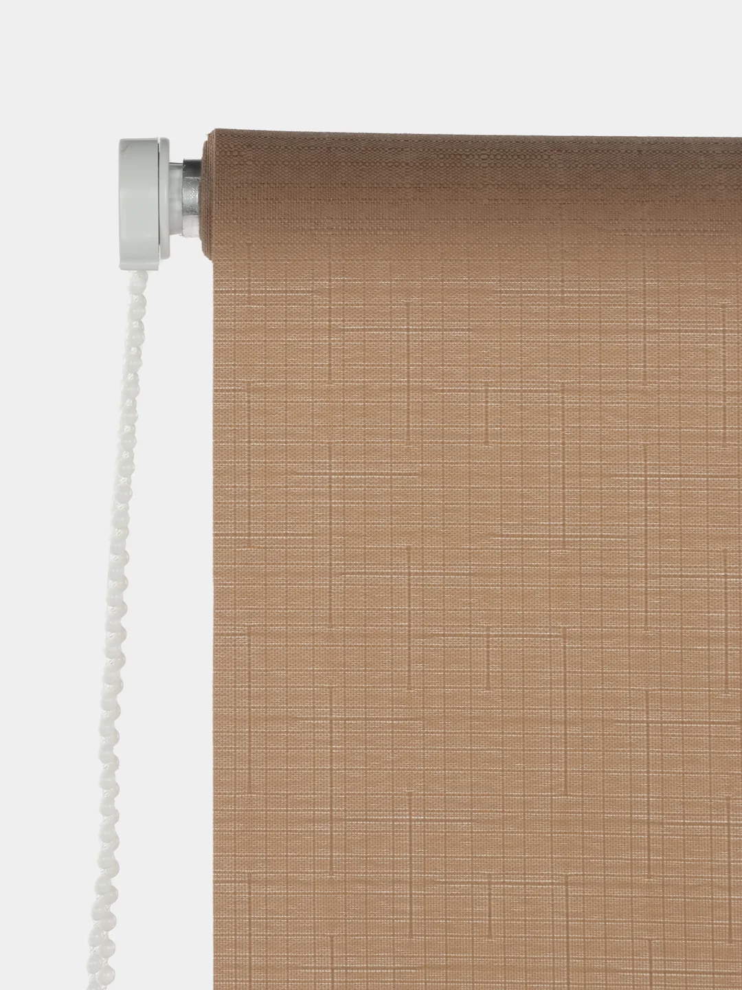 Штора рулонная Brabix, 40*175 см, текстура лён, защита 55-85%, 200 г/м2, темно-бежевый