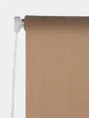 Штора рулонная Brabix, 40*175 см, текстура лён, защита 55-85%, 200 г/м2, темно-бежевый