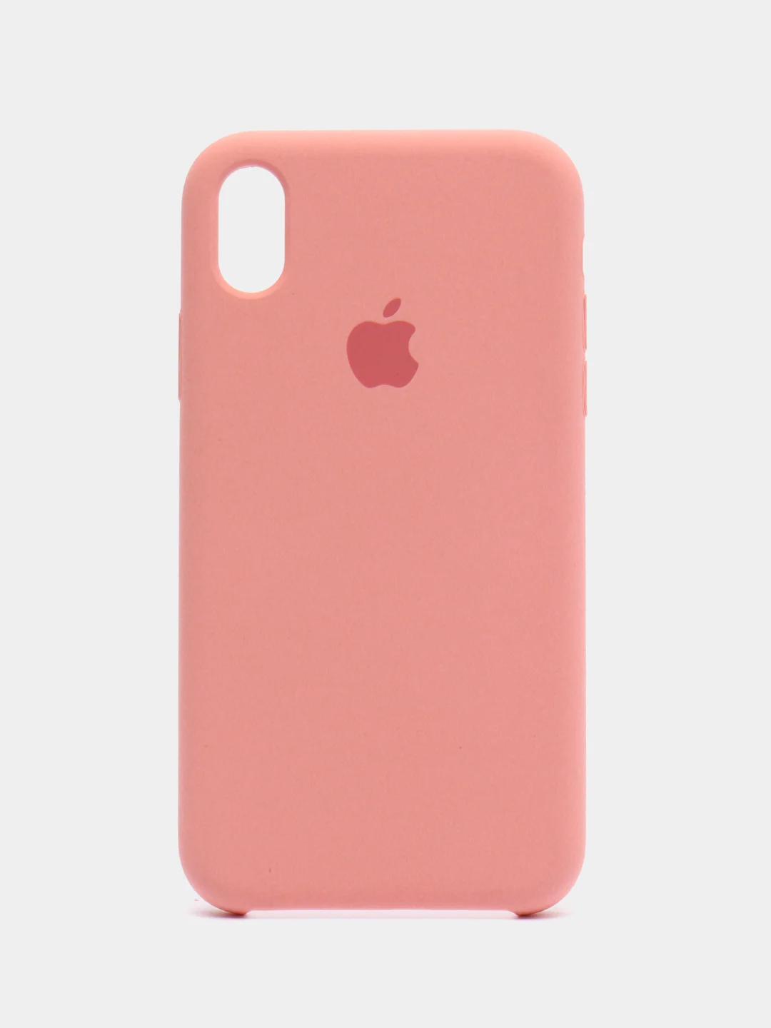 Коралловый чехол Silicone Case для iPhone XR, с открытым низом
