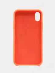 Оранжевый чехол Silicone Case для iPhone XR, с открытым низом