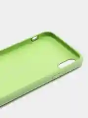 Салатовый чехол Silicone Case для iPhone XR, с открытым низом