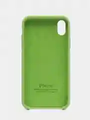 Салатовый чехол Silicone Case для iPhone XR, с открытым низом