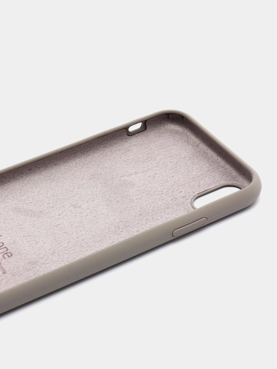 Песочный хаки чехол Silicone Case для iPhone XR, с открытым низом