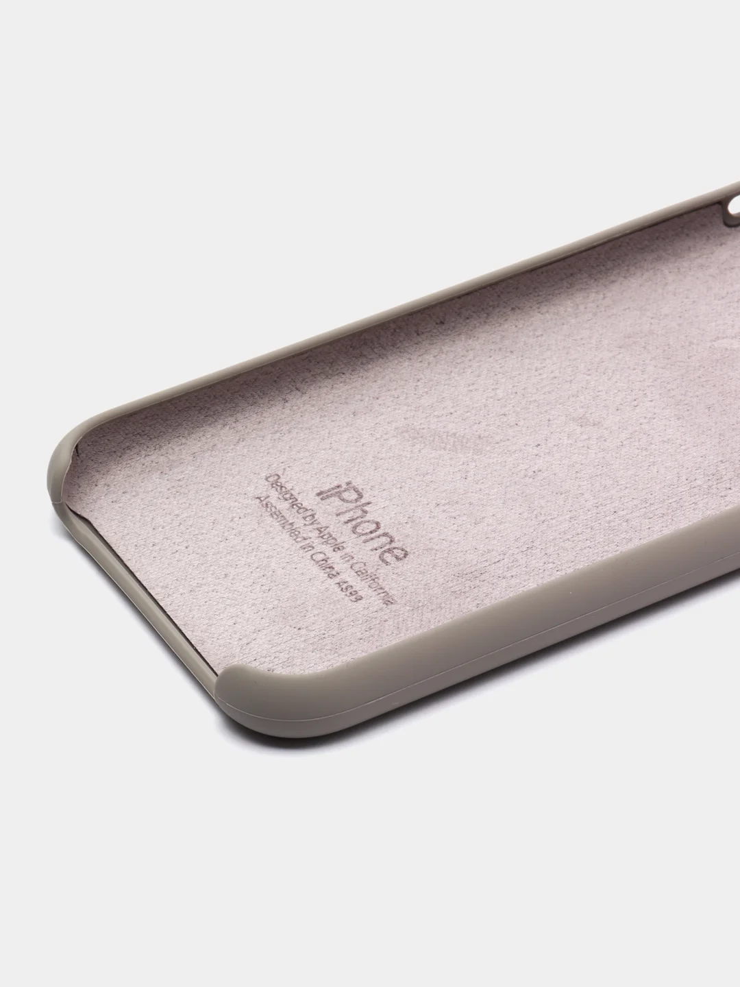 Песочный хаки чехол Silicone Case для iPhone XR, с открытым низом