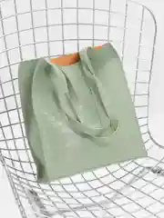 Зеленый сумка женская из экокожи с длинными ручками Shopper, сумка шоппер городская, повседневная