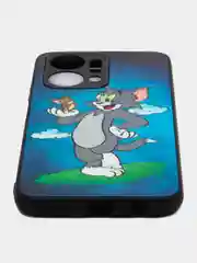 Синий чехол с рисунком на Honor X7a (Хонор Х7а)