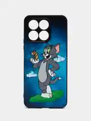 Синий чехол с рисунком на Huawei Honor X8a, Хуавей Хонор Х8а