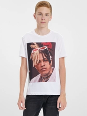 Футболка с принтом музыка, группа рок, поп, рэп, rock, XXXTentacion (Икстентейшен)