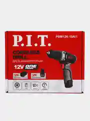Шуруповерт PIT PBM12K-10A/1 X-DRIVER, 1АКБ аккумуляторная дрель - шуруповерт