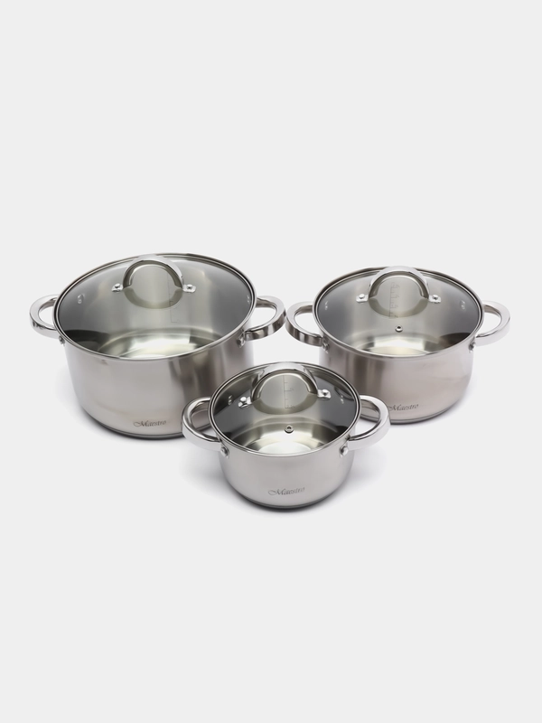 Набор кастрюль Maestro MR-2120-6L 1,5 / 3 / 5 л из 6 предметов