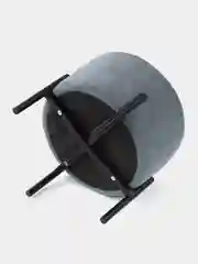 Серый пуф Laksi