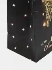 Пакет подарочный новогодний, для подарка Золотая Сказка "Midnight Deer", фольга,  608231