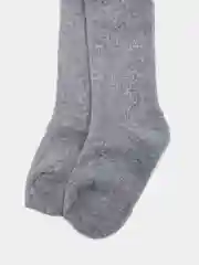 Серебряный колготки детские, махровые, однотонные