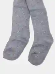 Серебряный колготки детские, махровые, однотонные
