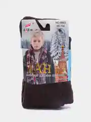 Коричневый колготки детские, махровые, однотонные