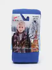 Голубой колготки детские, махровые, однотонные