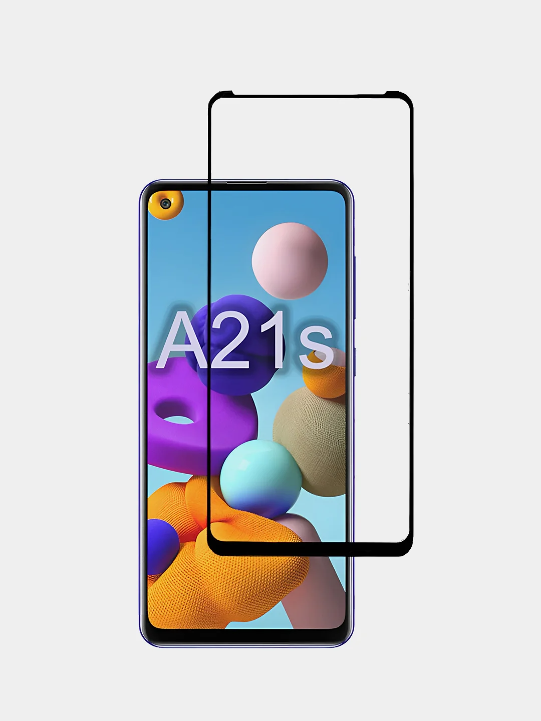 Угольный samsung Galaxy A21s, Самсунг Галакси 21с, защитное стекло 9D