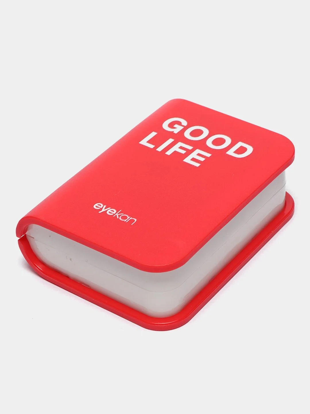 Красный дорожный набор для контактных линз, пинцет и контейнер "Good life"