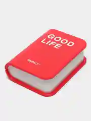 Красный дорожный набор для контактных линз, пинцет и контейнер "Good life"