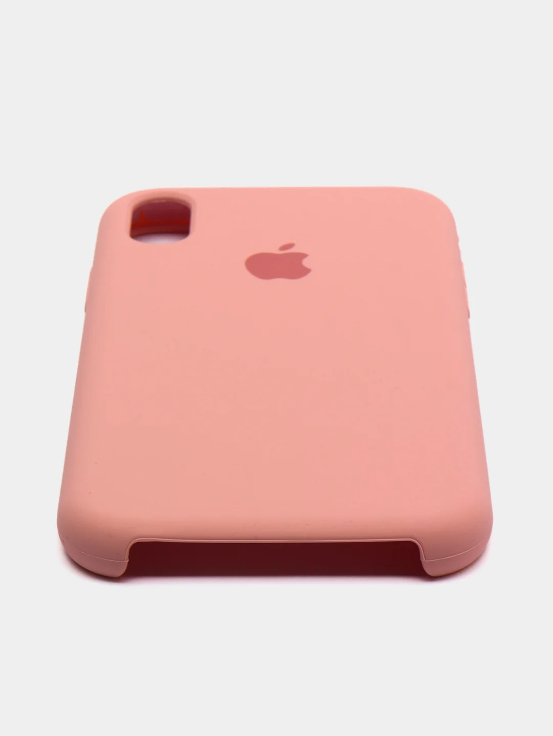 Коралловый чехол Silicone Case для iPhone XR, с открытым низом