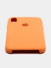 Оранжевый чехол Silicone Case для iPhone XR, с открытым низом