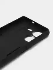 Черный чехол Tecno Pova 5 / Техно Пова 5 противоударный, с металлической подставкой кольцом