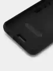 Черный чехол Redmi Note 12S / Редми Нот 12С противоударный, с металлической подставкой кольцом
