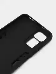 Черный чехол Redmi Note 12S / Редми Нот 12С противоударный, с металлической подставкой кольцом