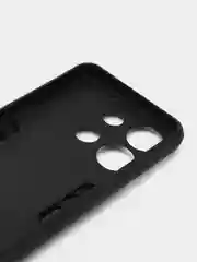Черный чехол Tecno Spark Go 2023, 7 Pro, Smart 7 противоударный, металлической подставкой-кольцом