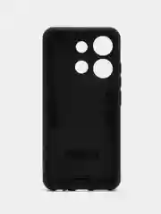 Черный чехол Tecno Spark Go 2023, 7 Pro, Smart 7 противоударный, металлической подставкой-кольцом