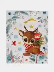 Наклейки на окно, новогодние, многоразовые, декор на новый год, Золотая Сказка